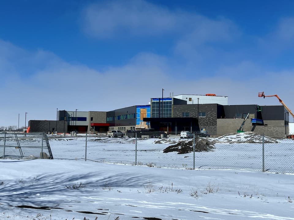The new Weyburn General Hospital under construction, March 2025
